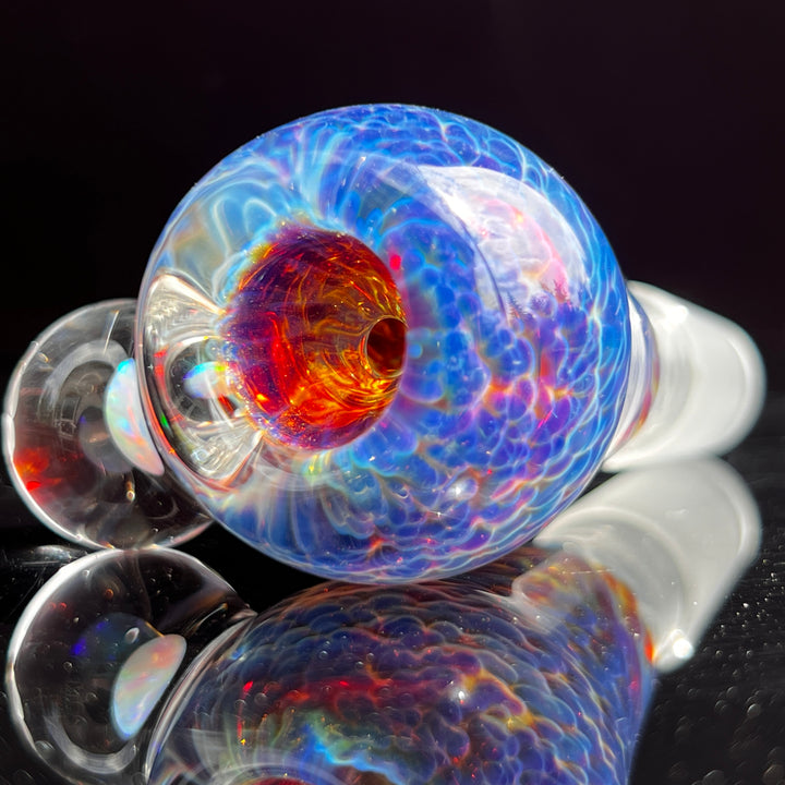 18mm Purple Nebula Pullslide with White Planet Opal Accessory Tako Glass   