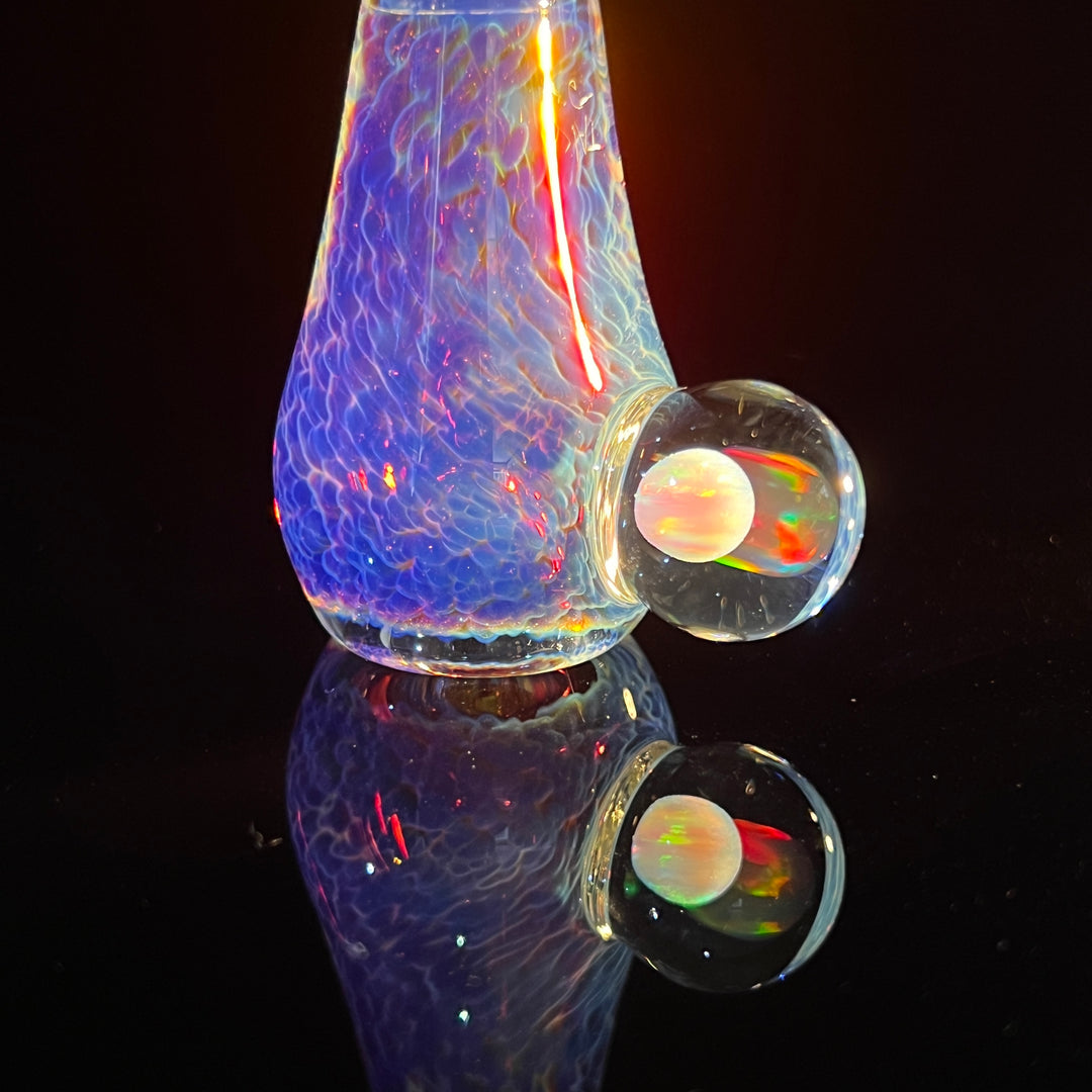 18mm Purple Nebula Pullslide with White Planet Opal Accessory Tako Glass   