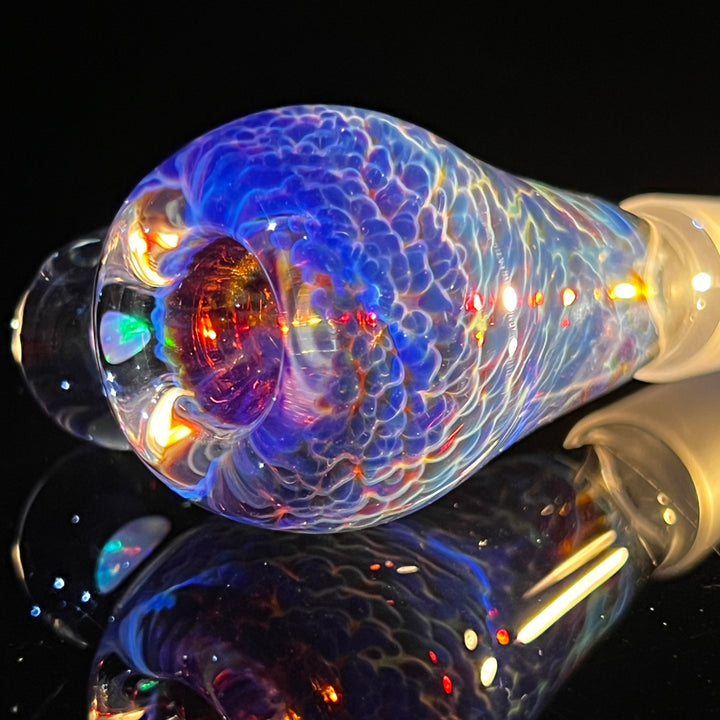 18mm Purple Nebula Pullslide with White Planet Opal Accessory Tako Glass   