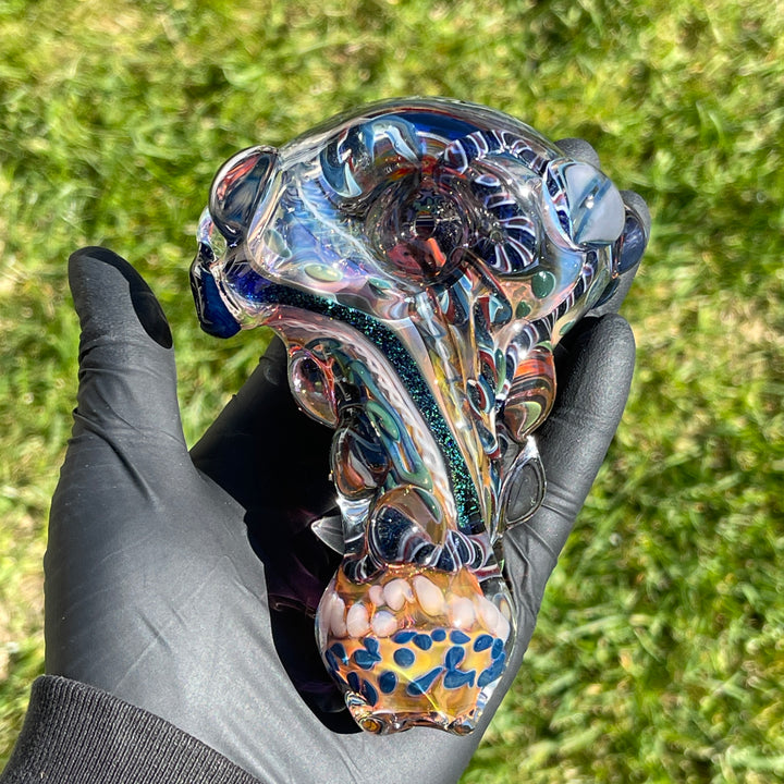 Thick and Twisted Wig Wag Pipe Glass Pipe Molten Imagination   