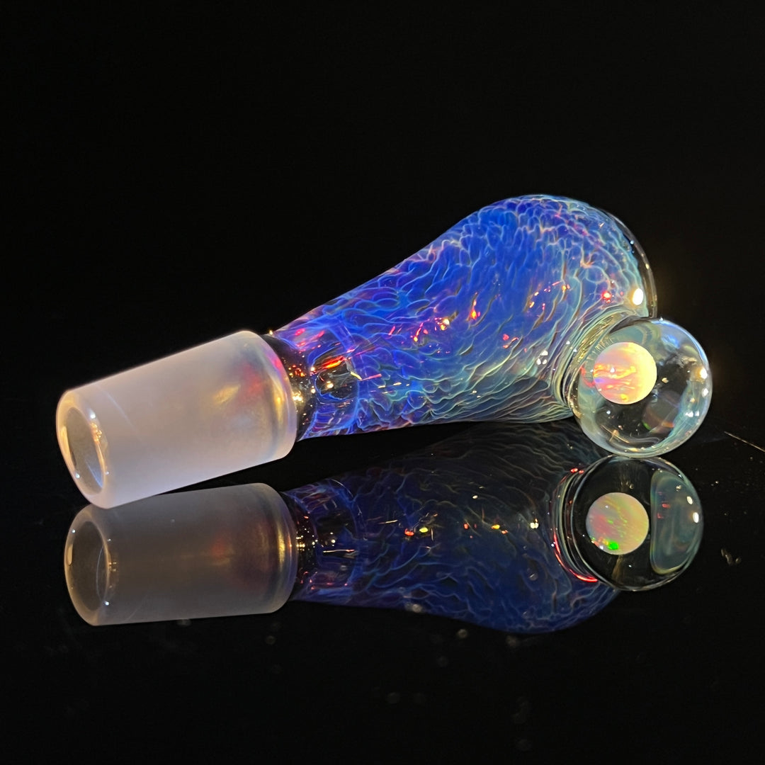 18mm Purple Nebula Pullslide with White Planet Opal Accessory Tako Glass   