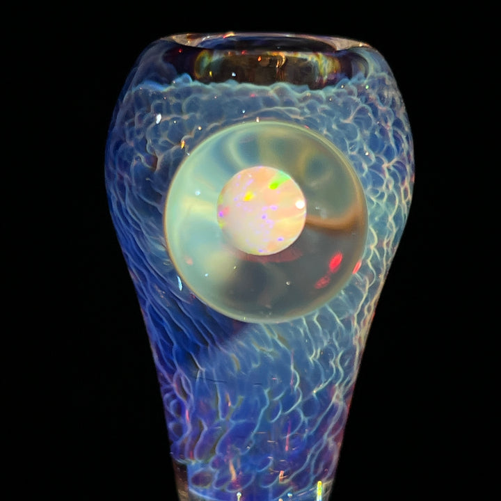 18mm Purple Nebula Pullslide with White Planet Opal Accessory Tako Glass   