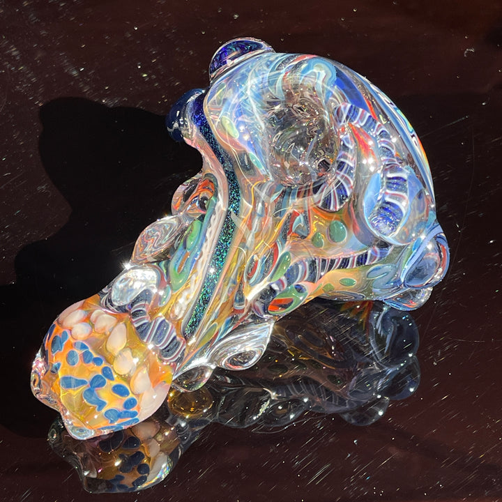 Thick and Twisted Wig Wag Pipe Glass Pipe Molten Imagination   