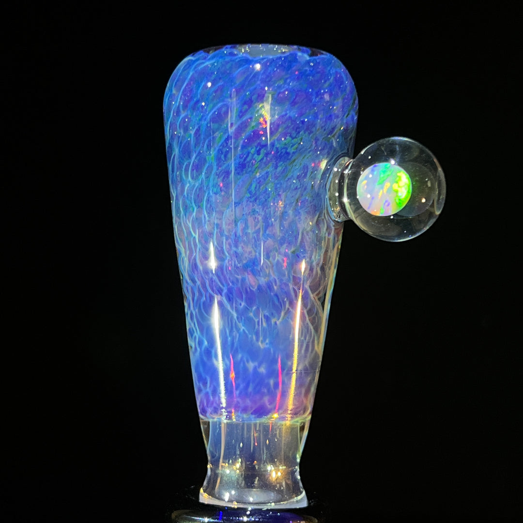 18mm Purple Nebula Pullslide with White Planet Opal Accessory Tako Glass   