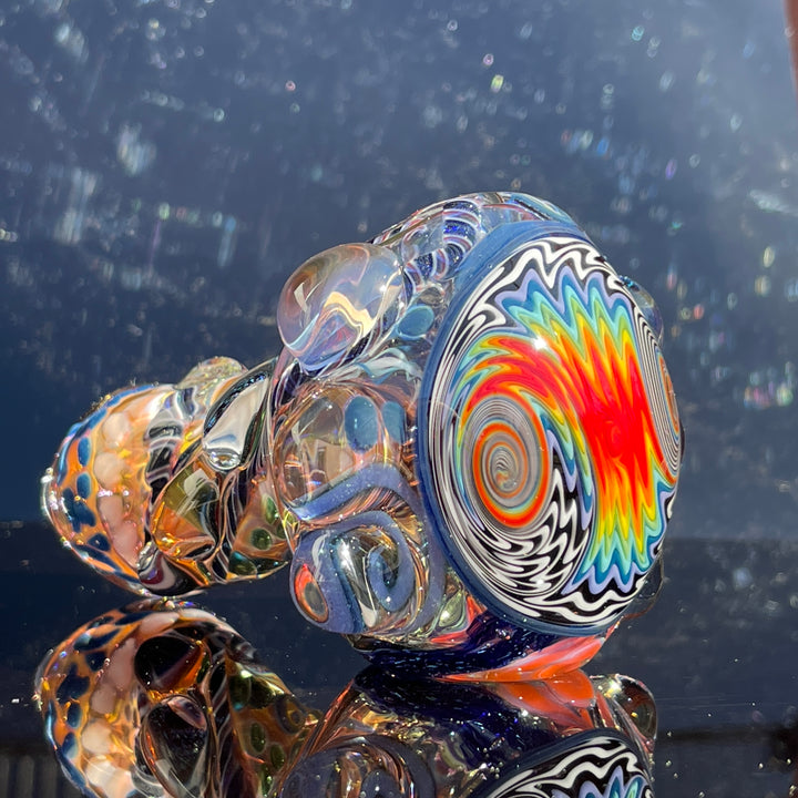 Thick and Twisted Wig Wag Pipe Glass Pipe Molten Imagination   