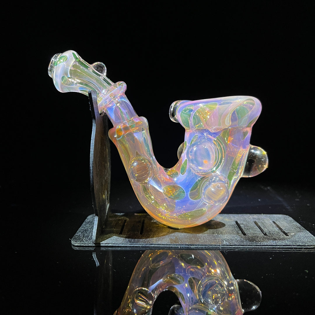 Moon Fume Black Opal Sherlock Glass Pipe JHP Glass   
