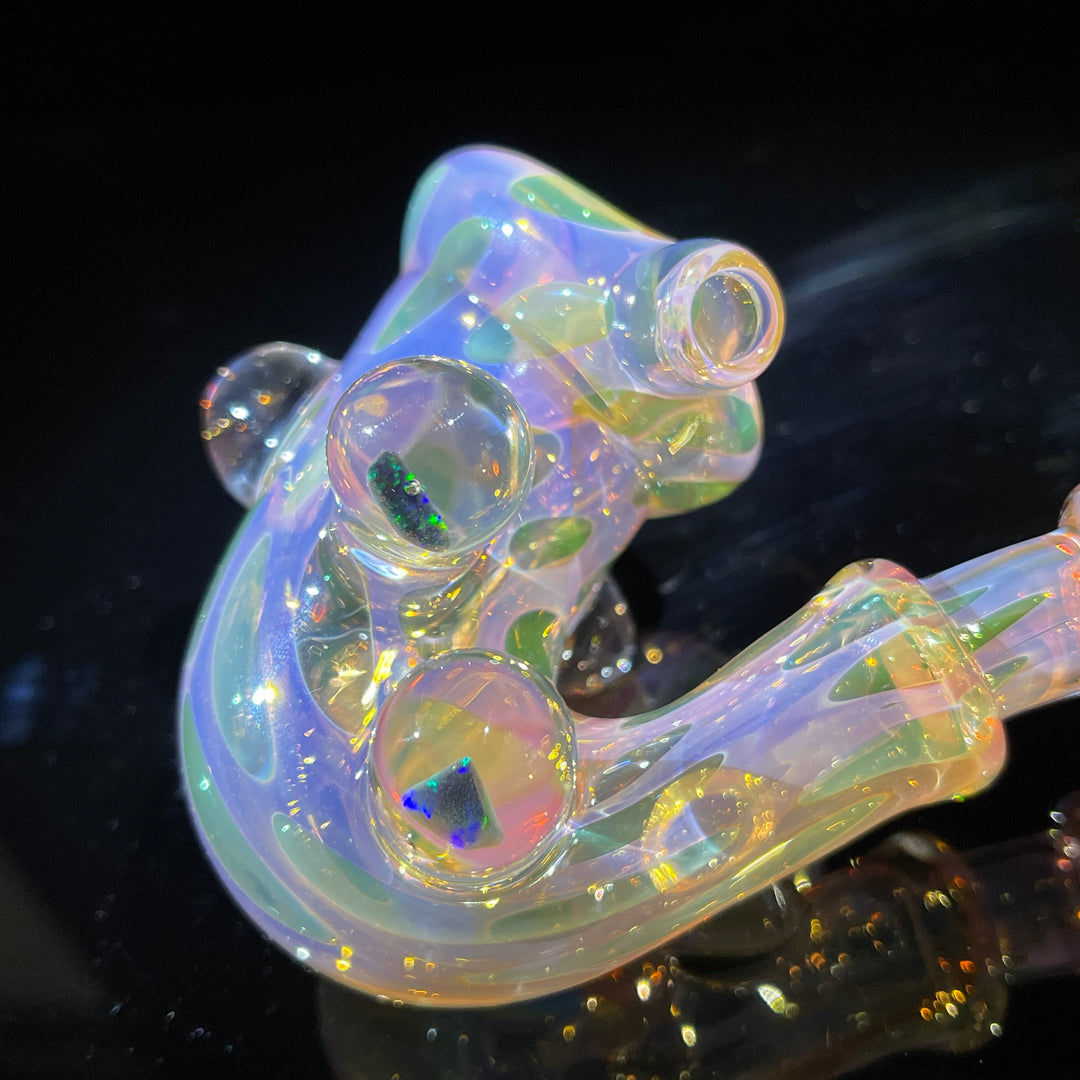 Moon Fume Black Opal Sherlock Glass Pipe JHP Glass   