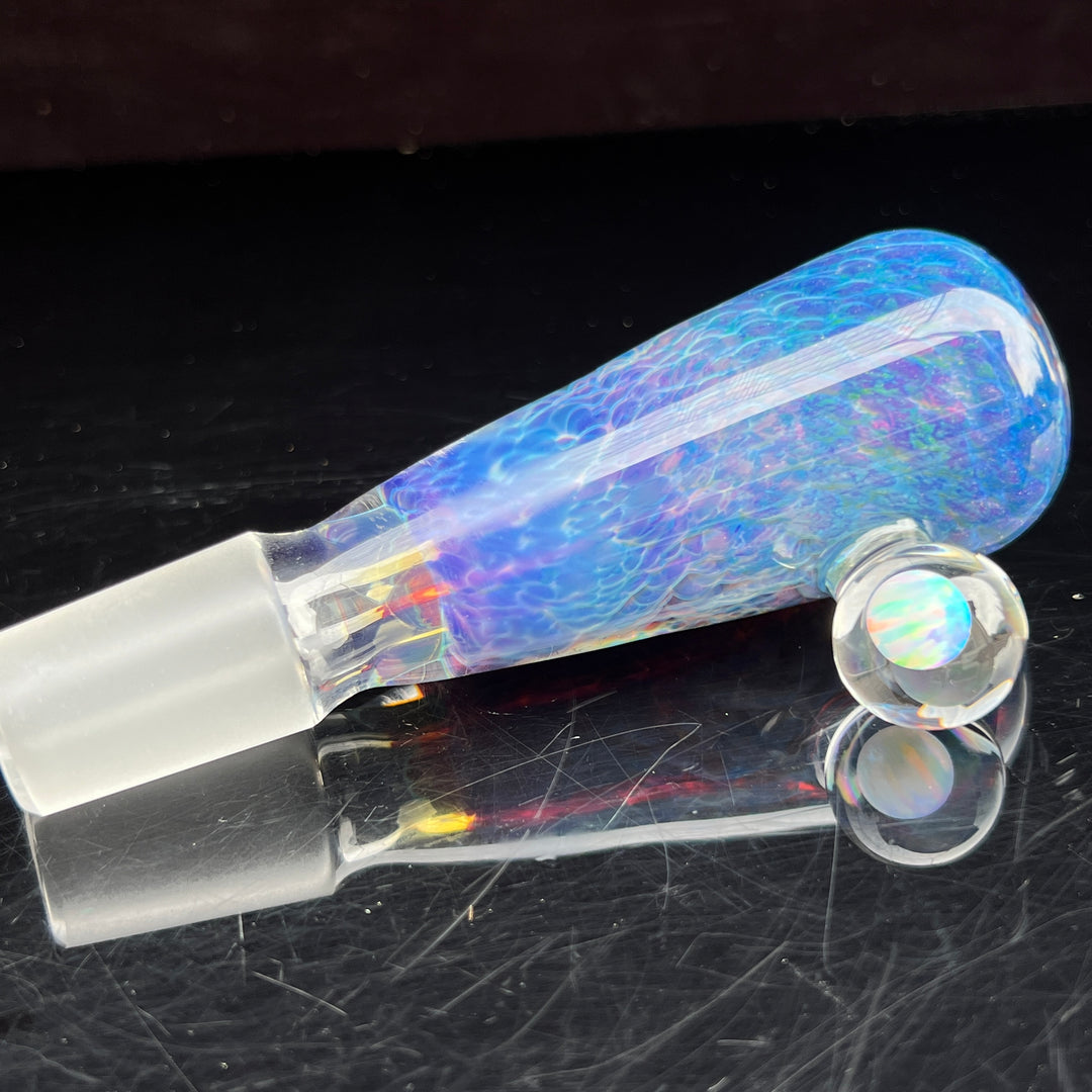 18mm Purple Nebula Pullslide with White Planet Opal Accessory Tako Glass   