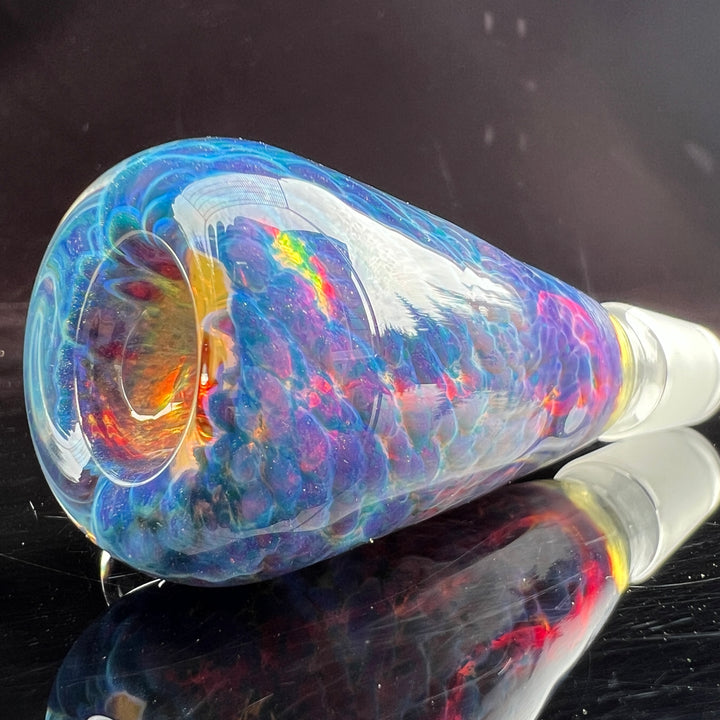 18mm Purple Nebula Pullslide with White Planet Opal Accessory Tako Glass   