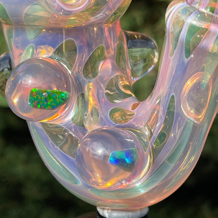 Moon Fume Black Opal Sherlock Glass Pipe JHP Glass   