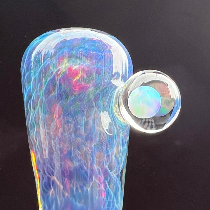 18mm Purple Nebula Pullslide with White Planet Opal Accessory Tako Glass   