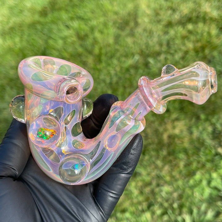 Moon Fume Black Opal Sherlock Glass Pipe JHP Glass   