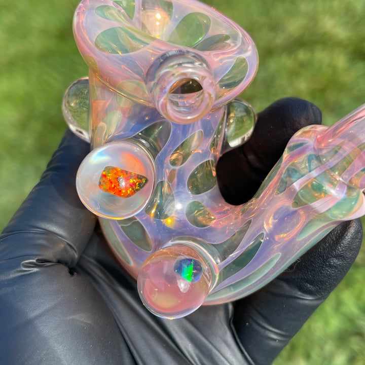 Moon Fume Black Opal Sherlock Glass Pipe JHP Glass   