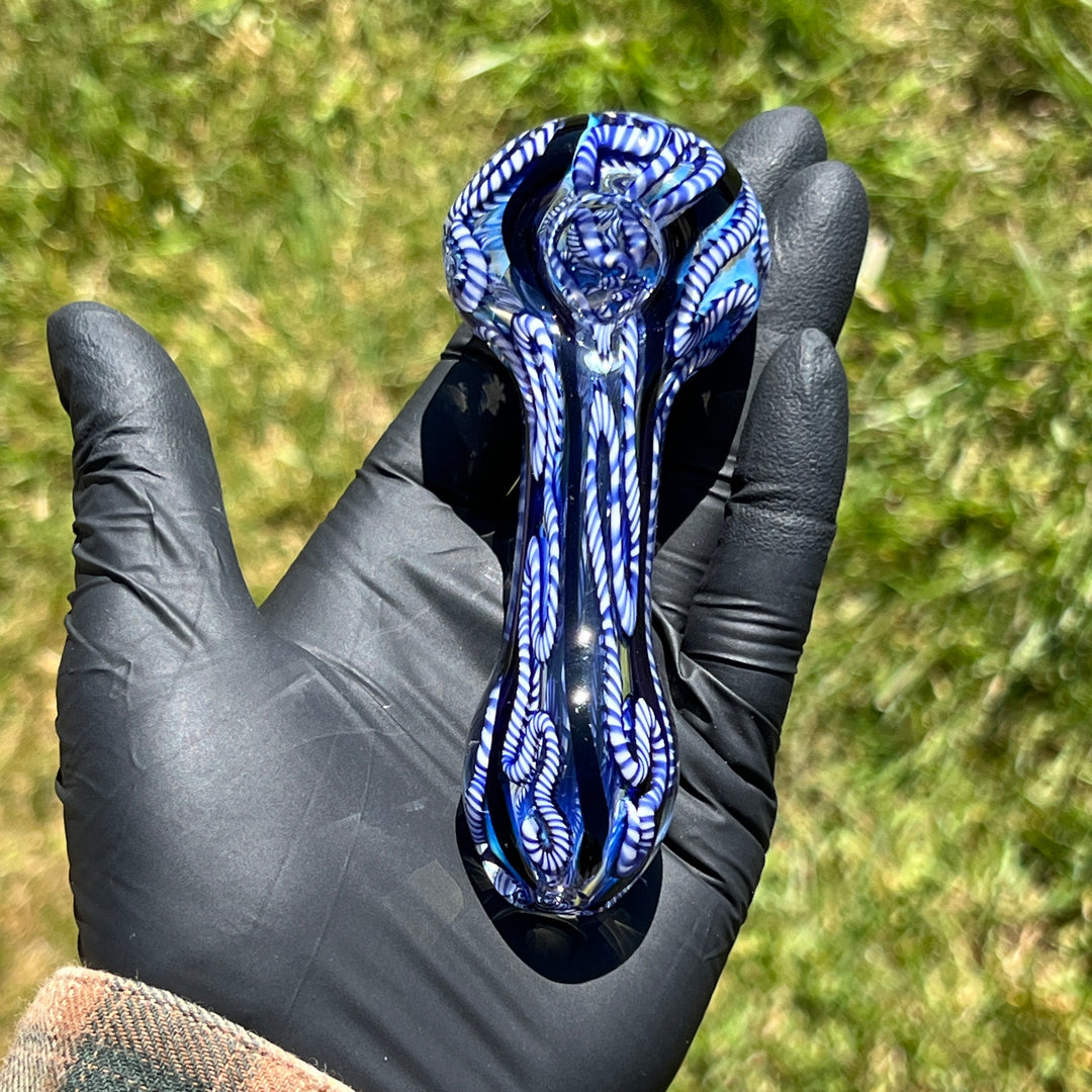 Color Inside Out Spoon Glass Pipe Tiny Mike   