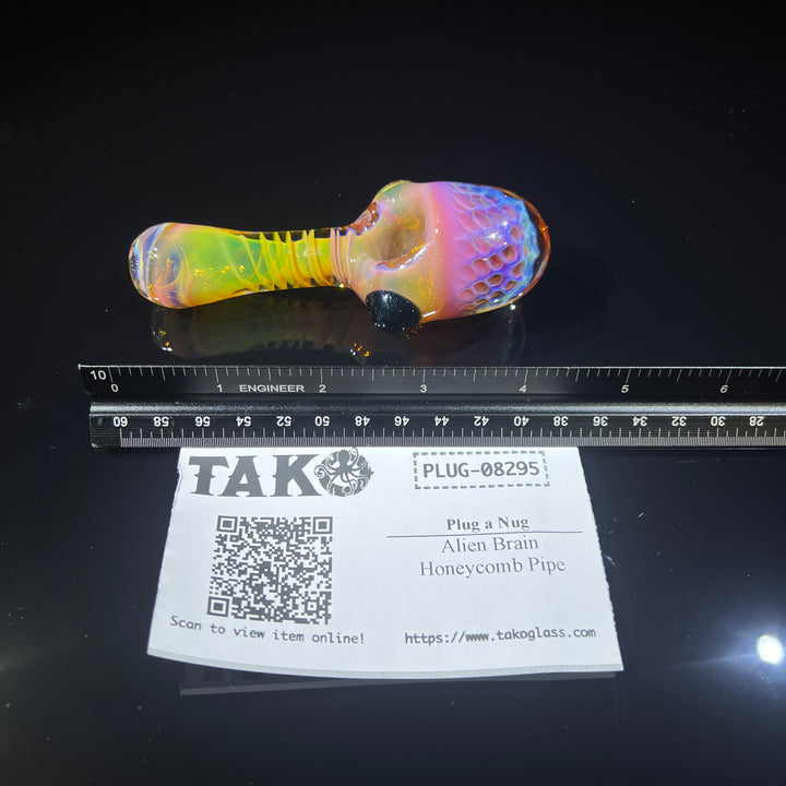 Alien Brain Honeycomb Pipe Glass Pipe Plug a Nug