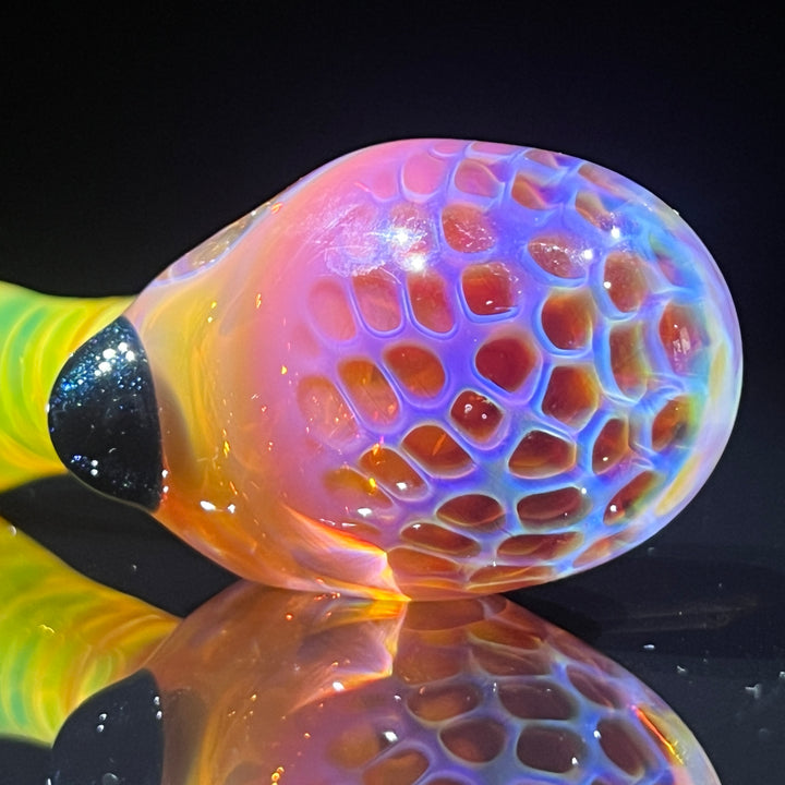 Alien Brain Honeycomb Pipe Glass Pipe Plug a Nug