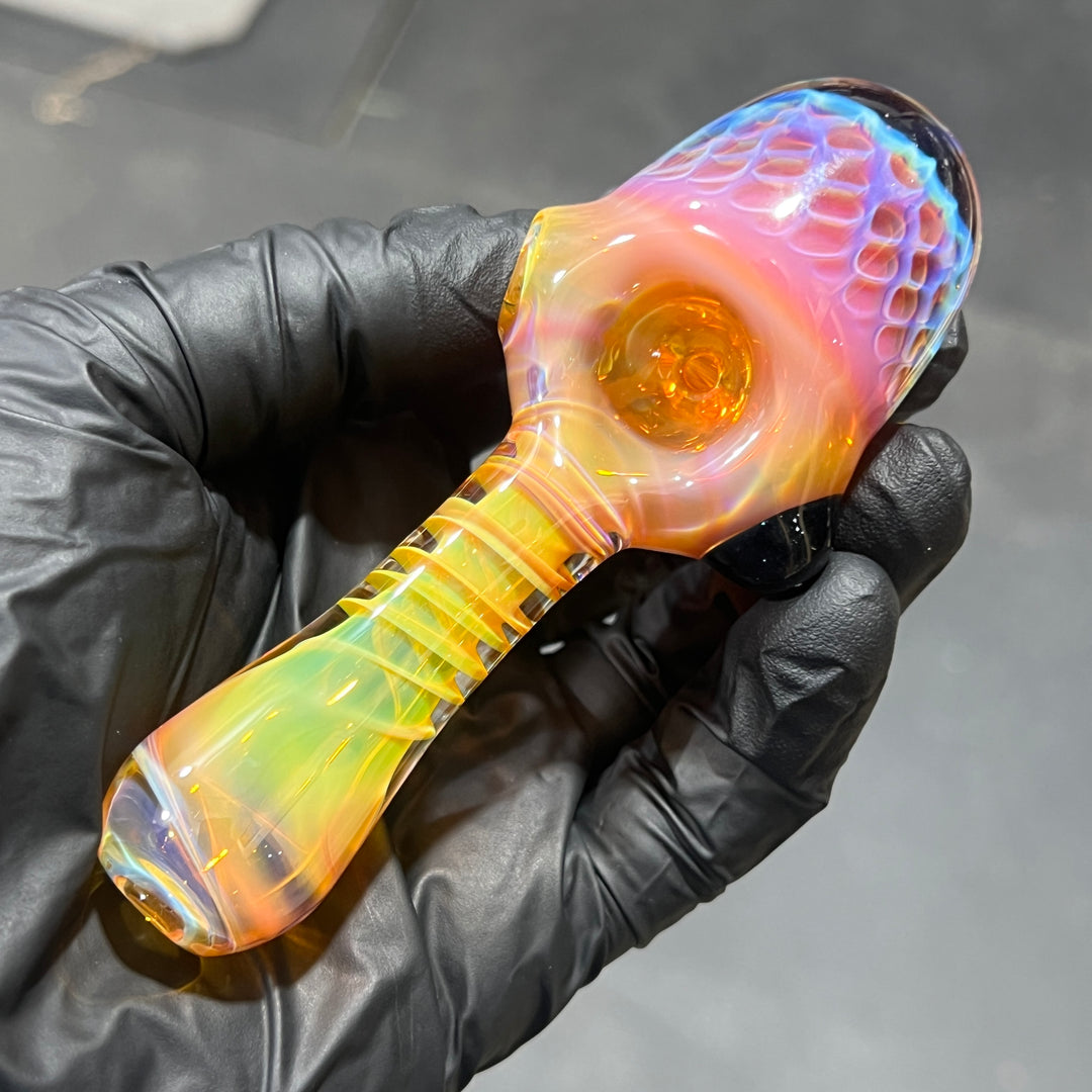 Alien Brain Honeycomb Pipe Glass Pipe Plug a Nug