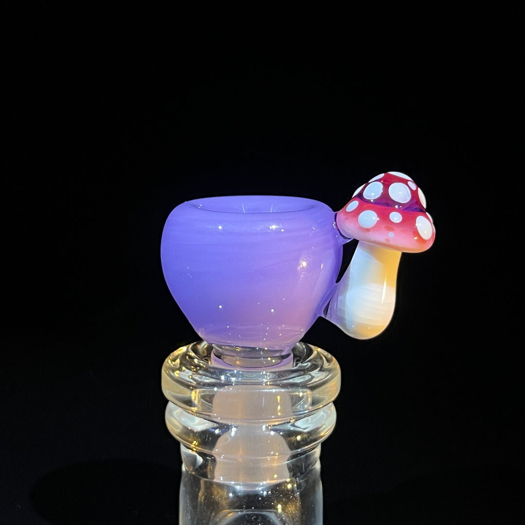 14 mm Lavender Mushroom Bowl Water Pipe Beezy Glass   