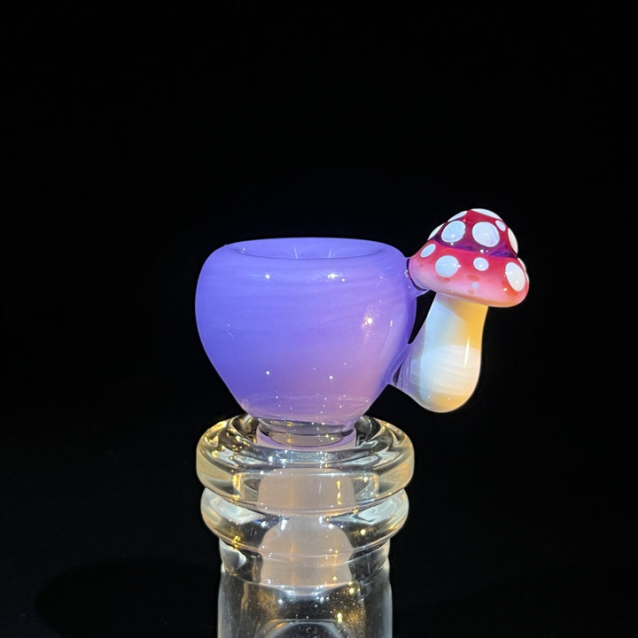 14 mm Lavender Mushroom Bowl Water Pipe Beezy Glass   