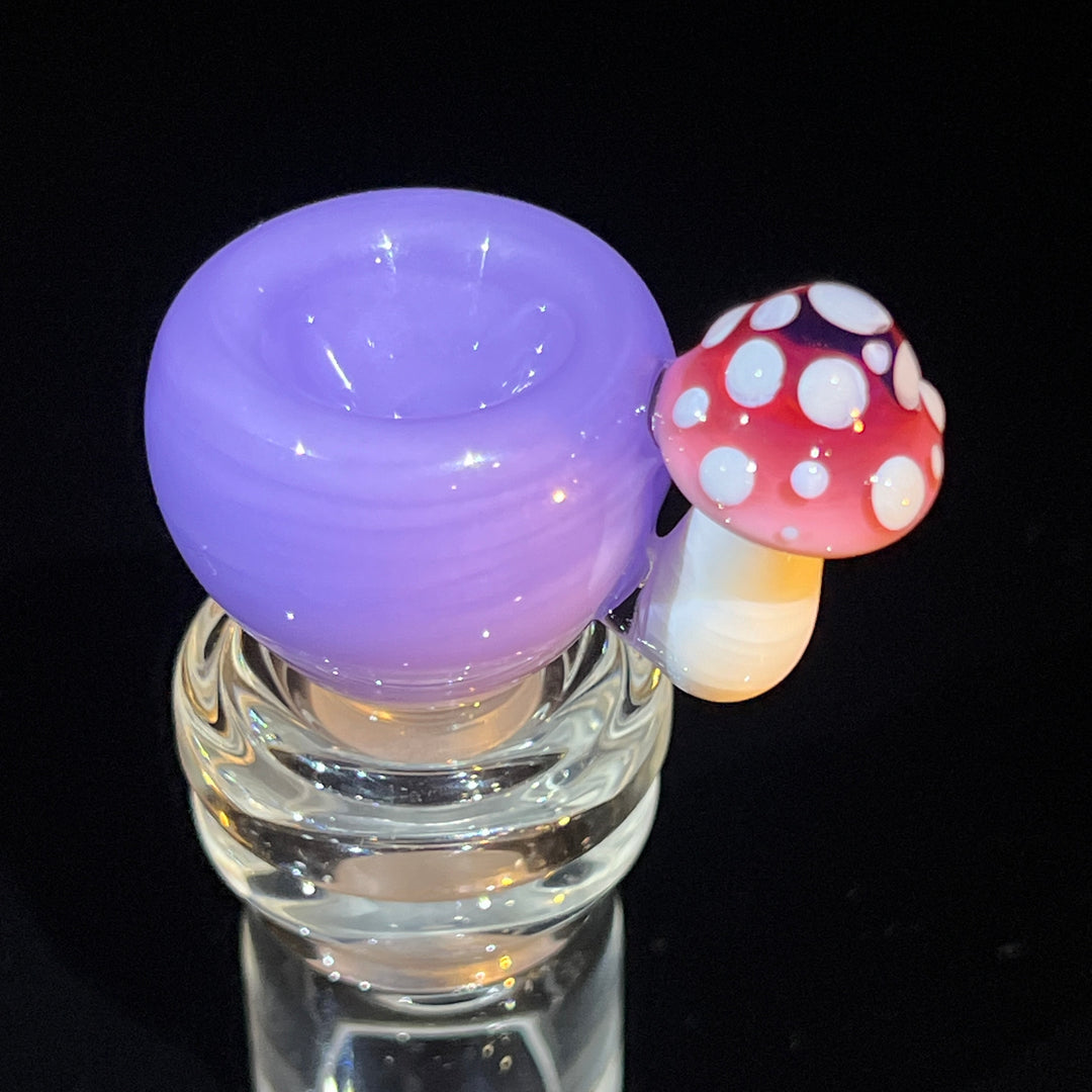 14 mm Lavender Mushroom Bowl Water Pipe Beezy Glass   
