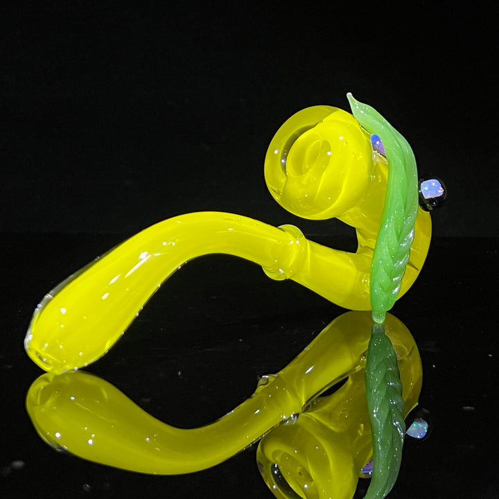 Lemon Mushroom Leaf Opal Opal Sherlock Glass Pipe Beezy Glass   