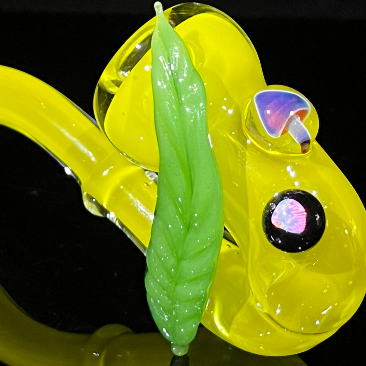 Lemon Mushroom Leaf Opal Opal Sherlock Glass Pipe Beezy Glass   
