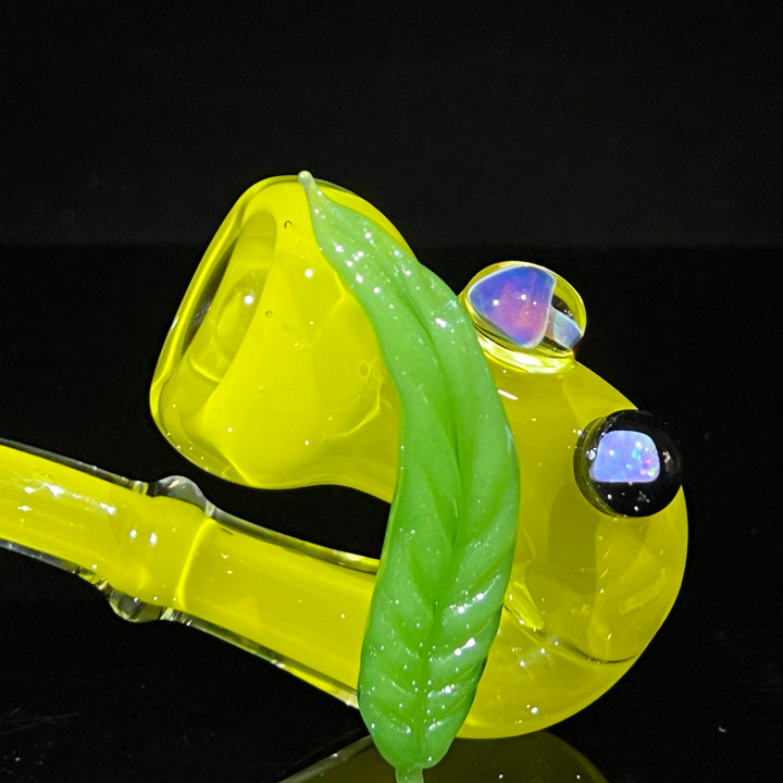 Lemon Mushroom Leaf Opal Opal Sherlock Glass Pipe Beezy Glass   