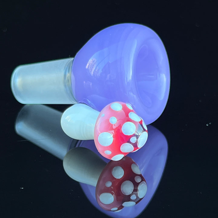 14 mm Lavender Mushroom Bowl Water Pipe Beezy Glass   