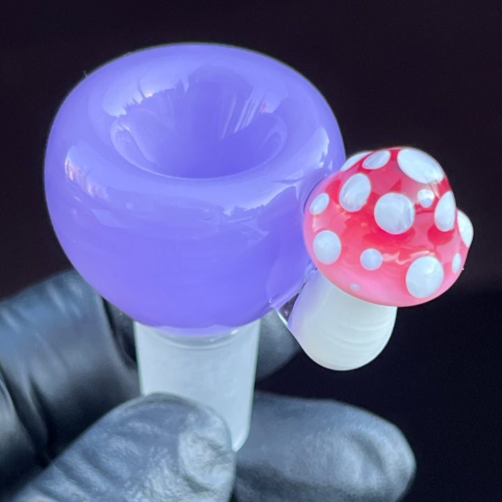 14 mm Lavender Mushroom Bowl Water Pipe Beezy Glass   