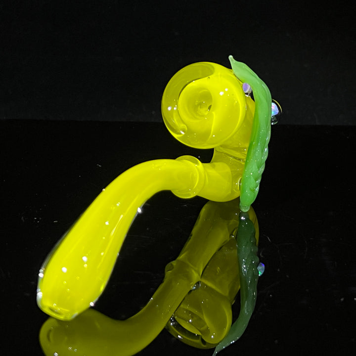 Lemon Mushroom Leaf Opal Opal Sherlock Glass Pipe Beezy Glass   