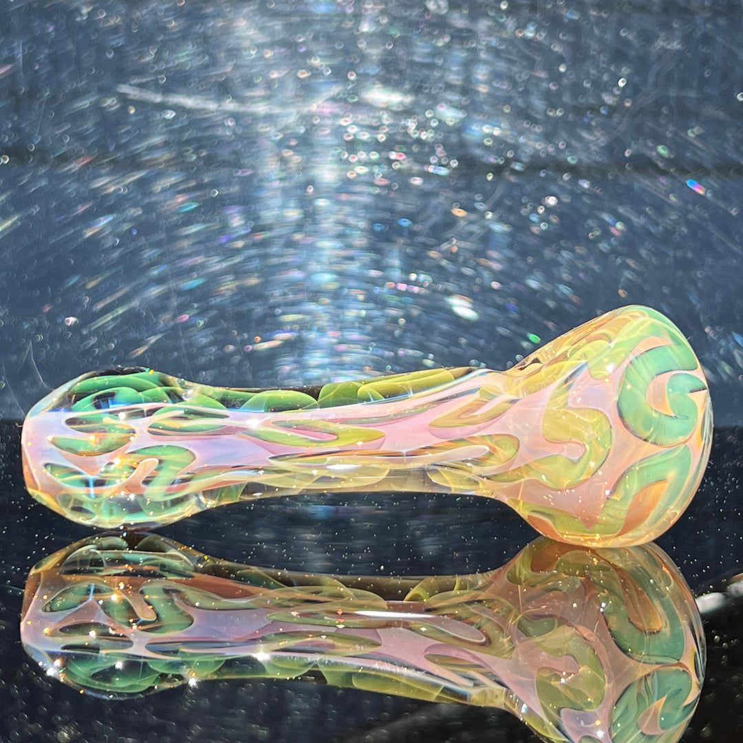 Large Ghost Flame Pipe Glass Pipe Tiny Mike   