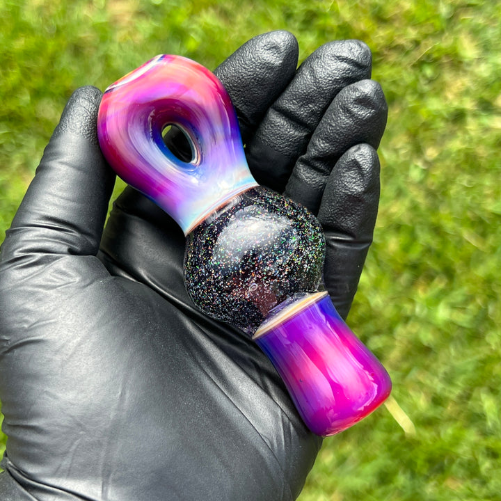 Crushed Opal Space Donut Chillum Accessory Tako Glass   