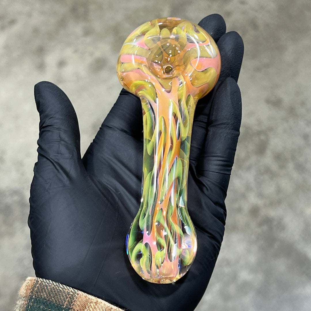 Large Ghost Flame Pipe Glass Pipe Tiny Mike   