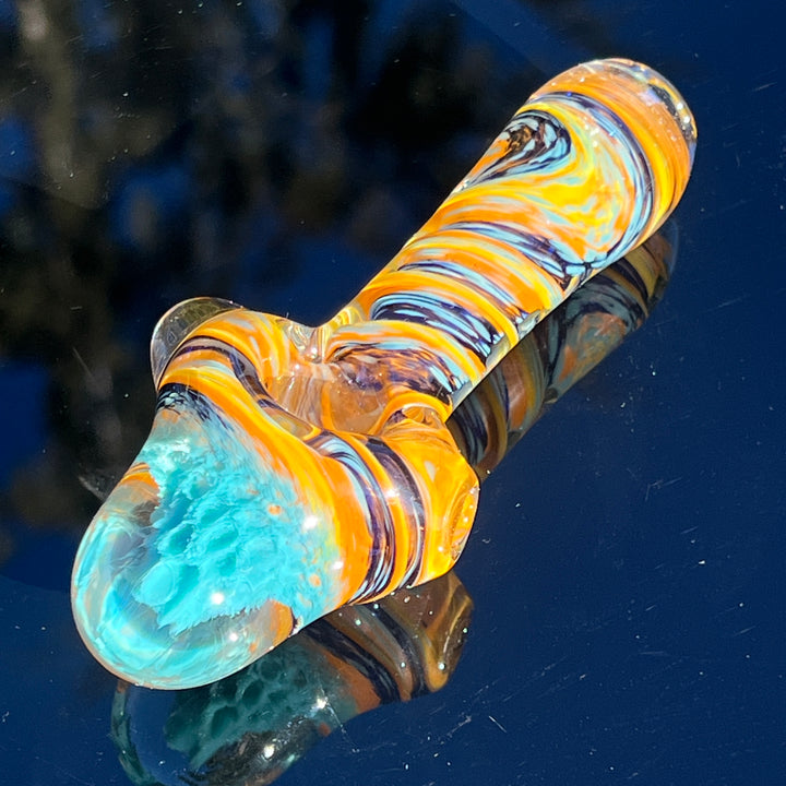 Tropical Surge Alien Brain Honeycomb Pipe Glass Pipe Plug a Nug