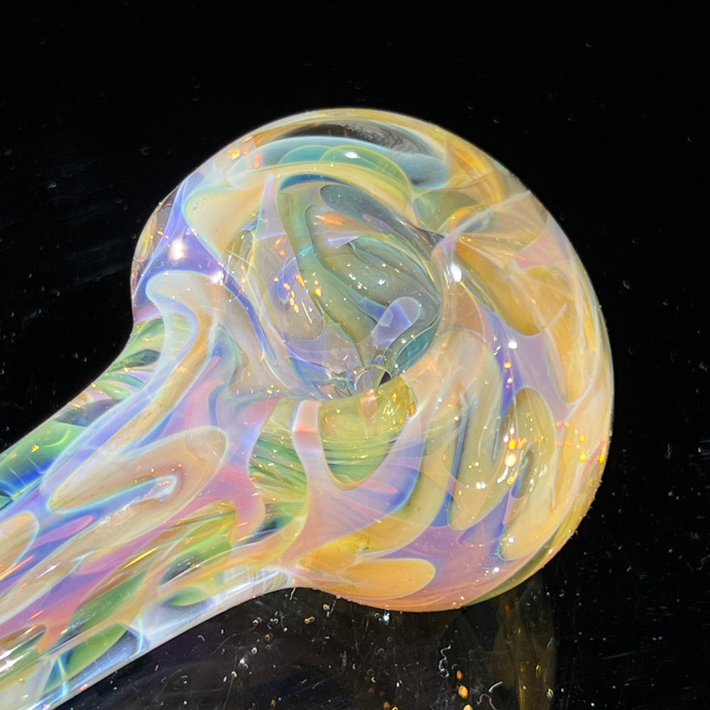 Large Ghost Flame Pipe Glass Pipe Tiny Mike   