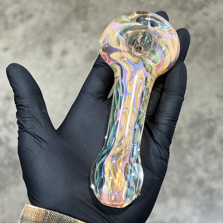 Large Ghost Flame Pipe Glass Pipe Tiny Mike   