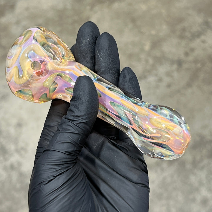Large Ghost Flame Pipe Glass Pipe Tiny Mike   