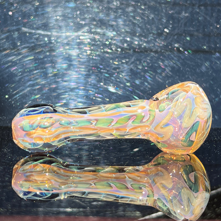 Large Ghost Flame Pipe Glass Pipe Tiny Mike   