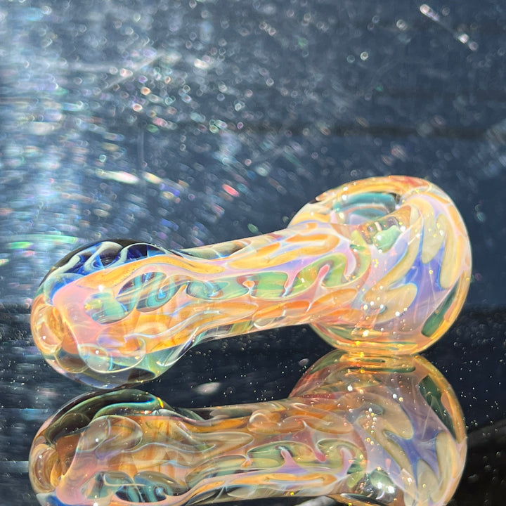 Large Ghost Flame Pipe Glass Pipe Tiny Mike   