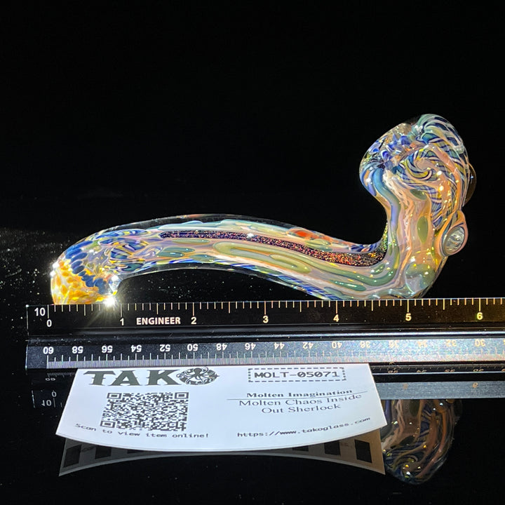 Molten Chaos Inside Out Sherlock Glass Pipe Molten Imagination   