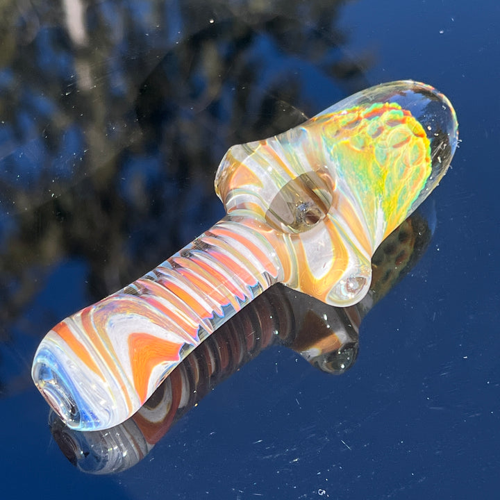 Peat Bog Alien Brain Honeycomb Pipe Glass Pipe Plug a Nug