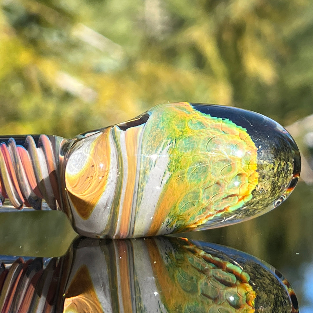 Peat Bog Alien Brain Honeycomb Pipe Glass Pipe Plug a Nug