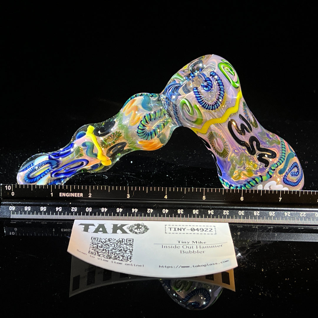 Inside Out Hammer Bubbler Glass Pipe Tiny Mike   