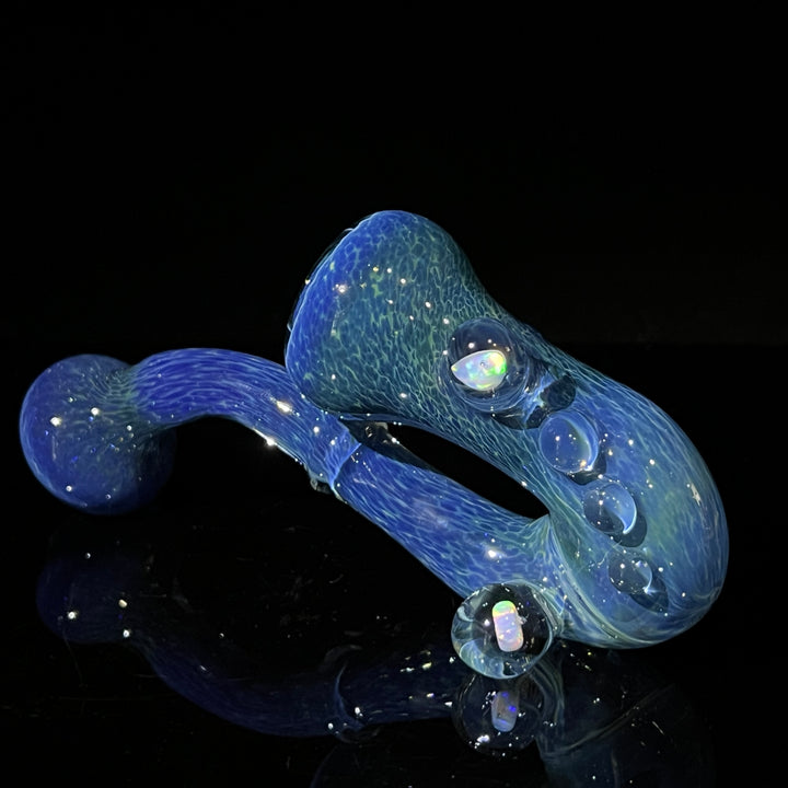 Blue Moon Opal Sherlock Glass Pipe Beezy Glass   