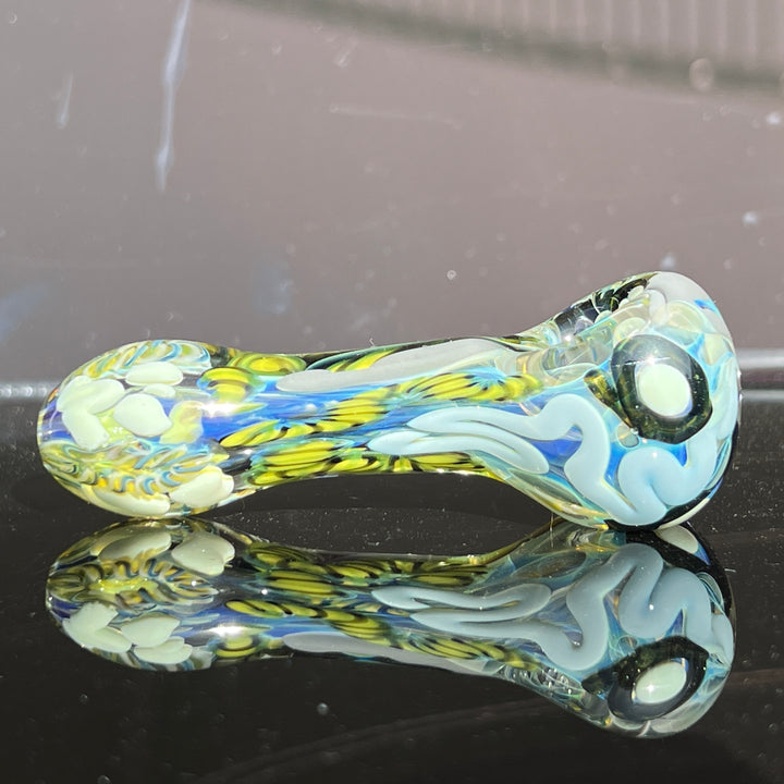 Color Inside Out Spoon Glass Pipe Tiny Mike   