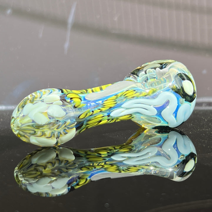 Color Inside Out Spoon Glass Pipe Tiny Mike   