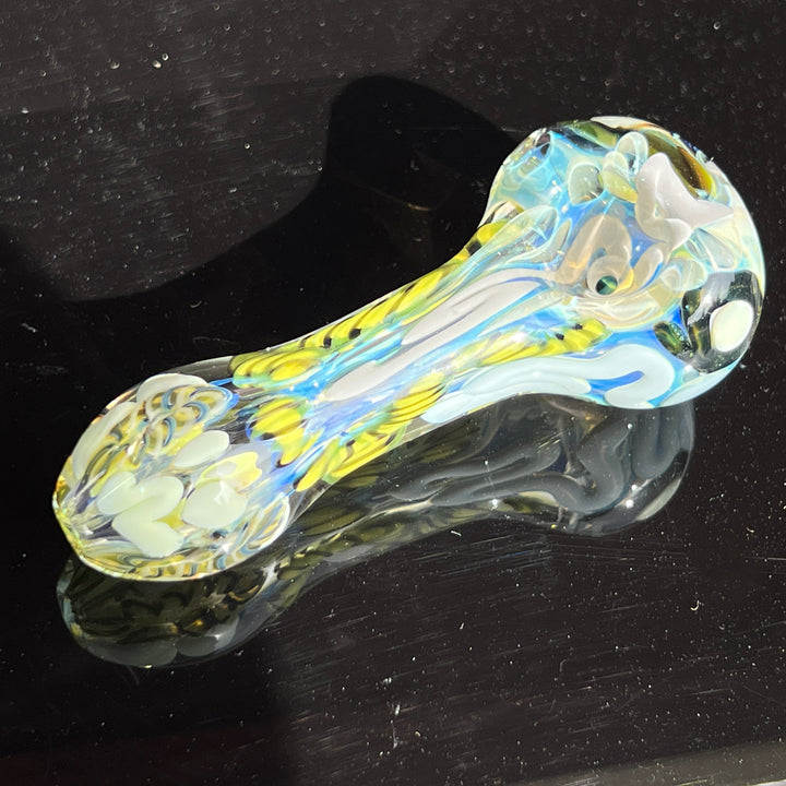 Color Inside Out Spoon Glass Pipe Tiny Mike   