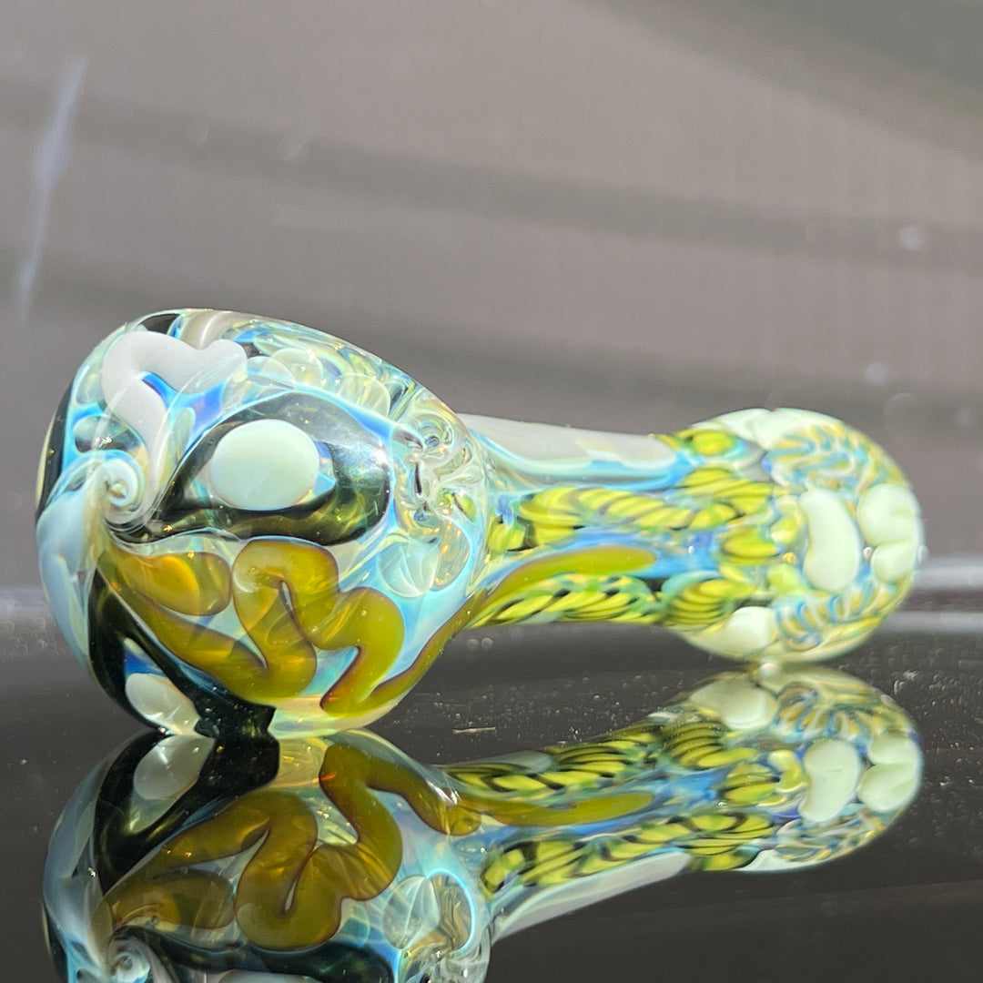 Color Inside Out Spoon Glass Pipe Tiny Mike   