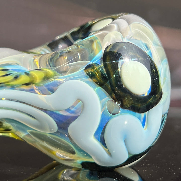 Color Inside Out Spoon Glass Pipe Tiny Mike   