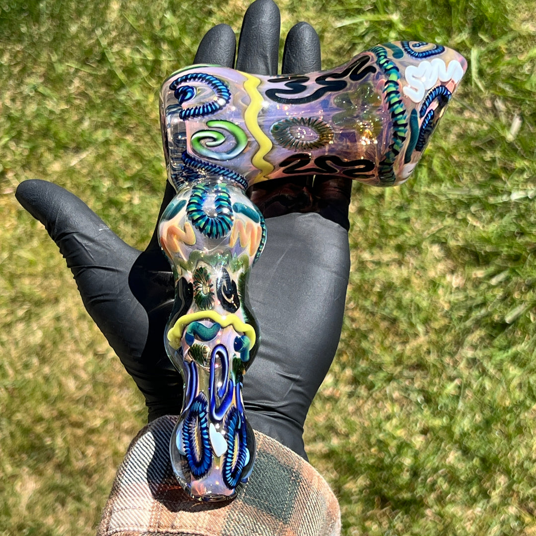 Inside Out Hammer Bubbler Glass Pipe Tiny Mike   